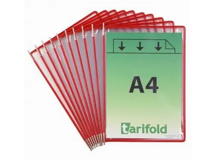 Kapsy závěsné Tarifold červené 10 ks