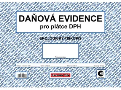 Evidence daňová A4 plátce DPH oboustranný