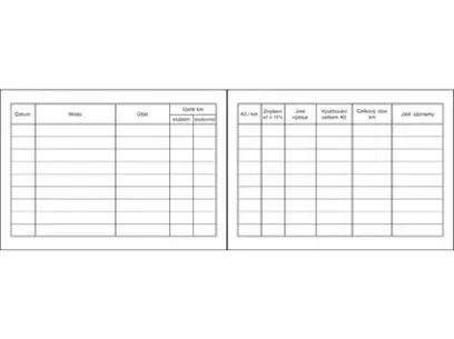 Kniha jízd A6 osobní automobil