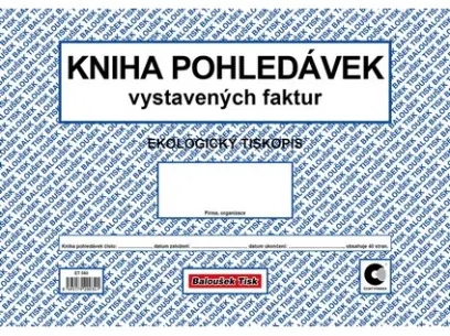 Kniha pohledávek A4 vystavených faktur