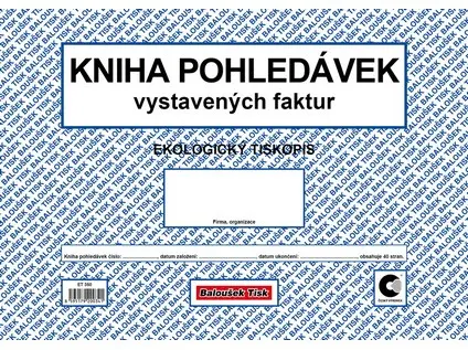 Kniha pohledávek A4 vystavených faktur