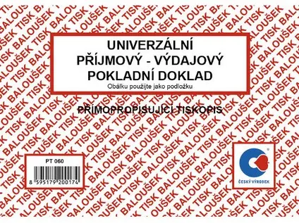 Doklad univerzální A6 SP příjmový i výdajový