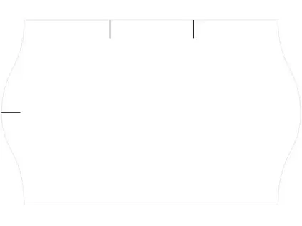 Etikety cenové 25x16 mm bílé CONTACT 1100 etiket