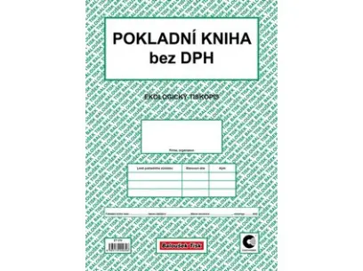 Kniha pokladní bez DPH