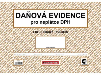 Evidence daňová A4 neplátce DPH oboustranný