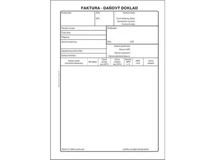 Faktura A5 SP daňový doklad