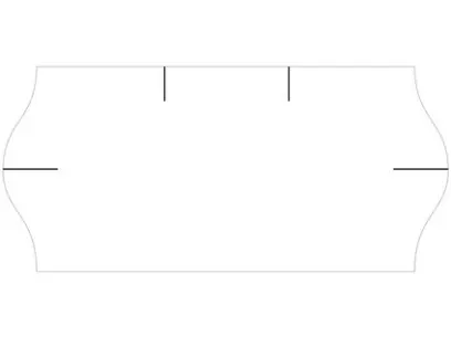 Etikety cenové 26x12 mm bílé CONTACT 1500 etiket