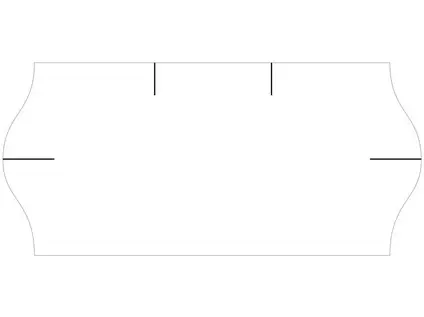 Etikety cenové 26x12 mm bílé CONTACT 1500 etiket