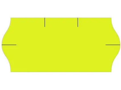 Etikety cenové 26x12 mm žluté CONTACT 1500 etiket