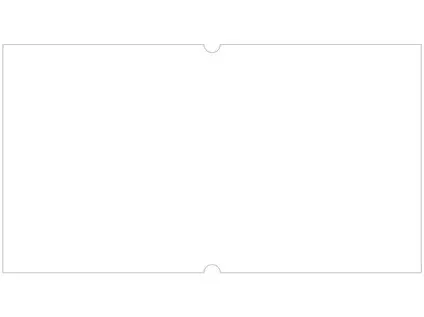 Etikety cenové 22x12 mm bílé COLA 1250 etiket