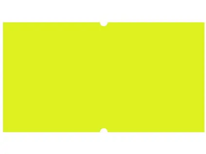 Etikety cenové 22x12 mm žluté COLA 1250 etiket