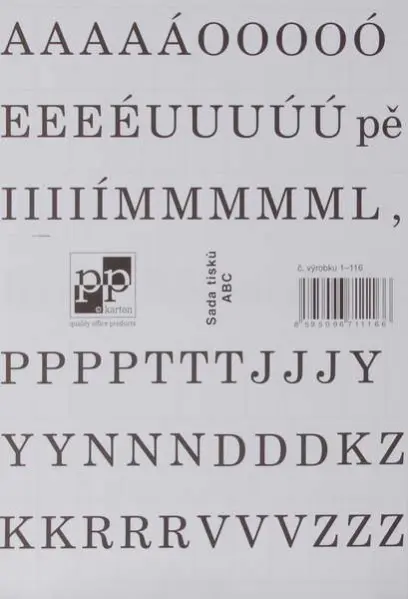 Sada tisk abeceda