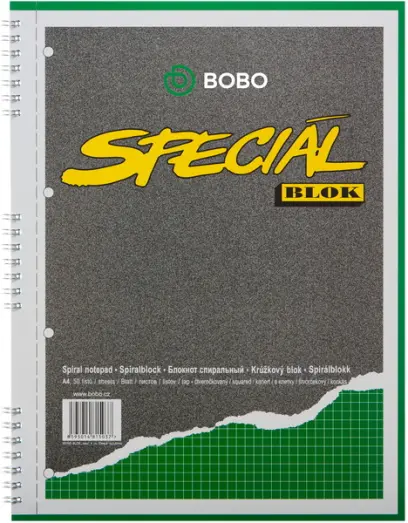 Blok spirálový Speciál A4 čtverečkovaný