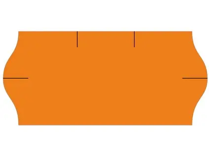 Etikety cenové 26x12 mm oranžové CONTACT 1500 etiket