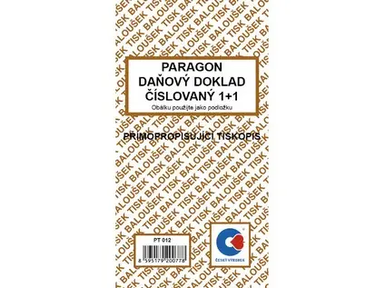 Paragon SP číslovaný daňový
