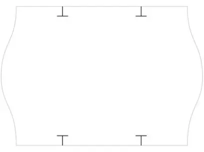 Etikety cenové 26x18 mm bílé STAR 1000 etiket