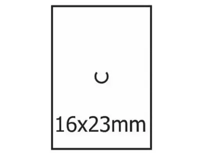 Etikety cenové 16x23 mm bílé MOTEX 870 etiket