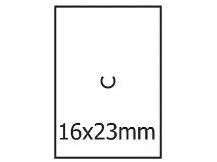 Etikety cenové 16x23 mm bílé MOTEX 870 etiket