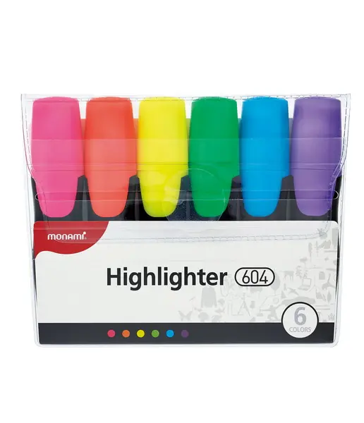 Zvýrazňovač Monami 604 6ks