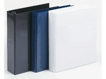 Pořadač 4 kr. D40 černý přední a boční kapsa 6 cm hřbet