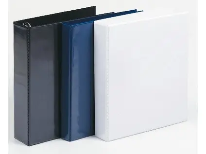 Pořadač 4 kr. D40 černý přední a boční kapsa 6 cm hřbet