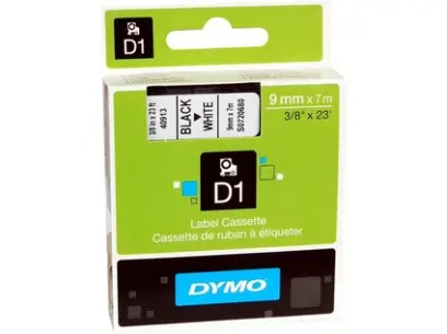 Páska D1 9 mm černo/bílá pro LM100, 5500