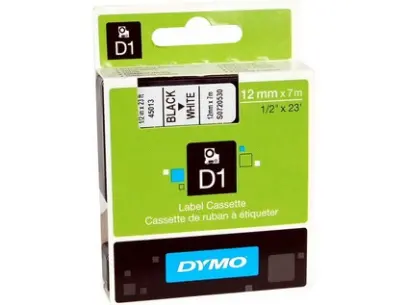 Páska D1 12 mm černo/žlutá pro LP100, 200,