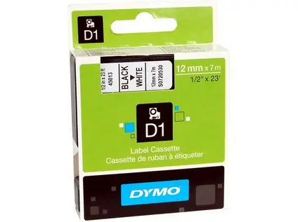 Páska D1 12 mm černo/žlutá pro LP100, 200,