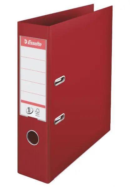 Pořadač pákový celoplastový bordó 75mm