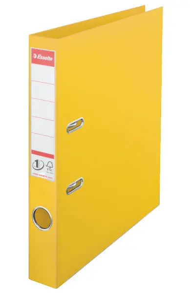 Pořadač pákový celoplastový žlutý 50mm