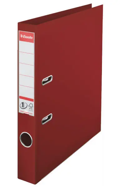 Pořadač pákový celoplastový bordó 50mm