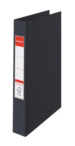 Pořadač kroužkový plastový Esselte VIVIDA černý 2 kroužky