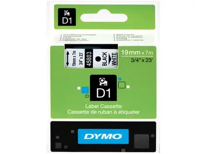 Páska D1 19 mm černo/bílá pro LM100, 5500