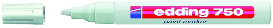 Popisovač lakový Edding 750 bílý