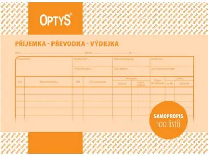 Příjemka převodka výdejka A5 NCR