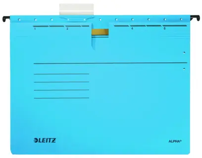 Závěsné desky Alpha s rychlovazačem modré