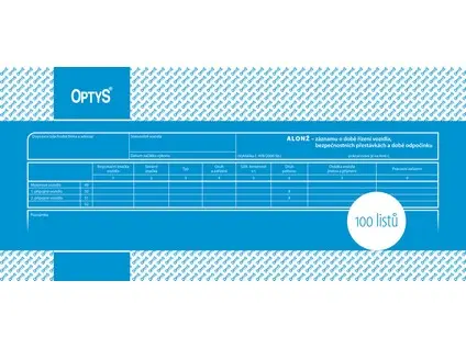 Alonž - kopie zázn. prov. nákl. vozidla 30x14 (100 listů)