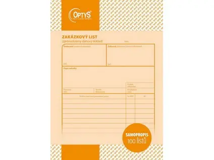 Listy zakázkové A5 NCR 100 listů