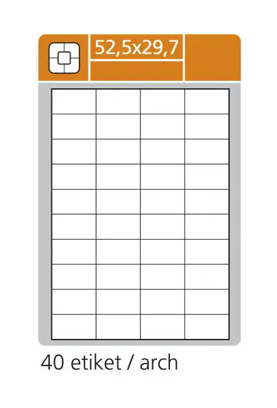 Etikety samolepicí Print 52,5x29,7mm 30ks