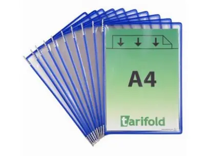 Kapsy závěsné Tarifold modré 10 ks