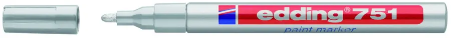 Popisovač lakový Edding 751 stříbrný