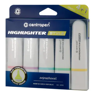 Zvýrazňovač 6252 Style pastla sada 5ks