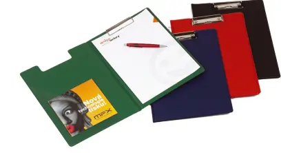 Dvojdeska s klipem uzavíratelná červená