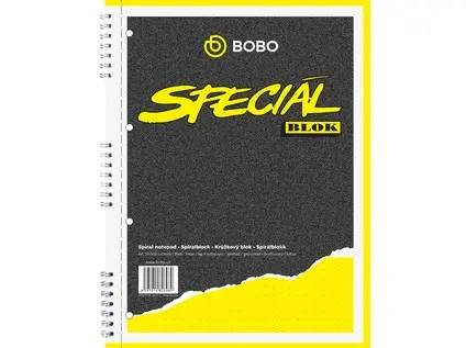 Blok spirálový A5 tečkovaný 50 listů Bobo speciál