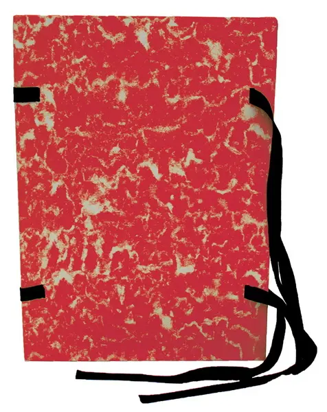 Spisové desky A4 mramor červené