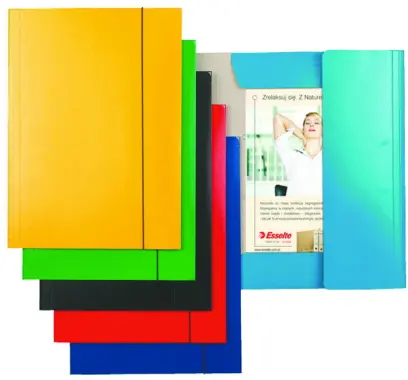 Mapa odkládací tříklopá lesklá tmavě modrá