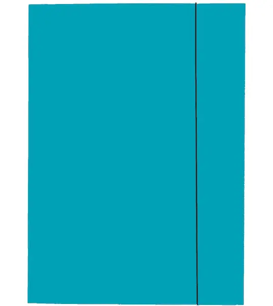 Mapa odkládací tříklopá lesklá světle modrá