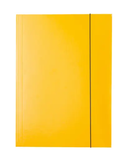 Mapa odkládací tříklopá lesklá žlutá