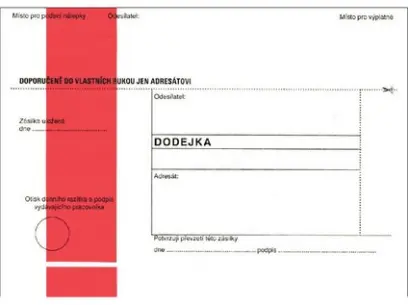 Dodejka B6 červená SC 1000 ks