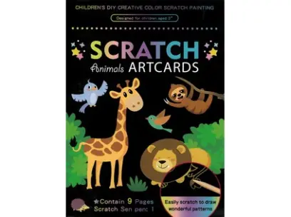 Obrázek škrabací Mark 9 ks 03 safari